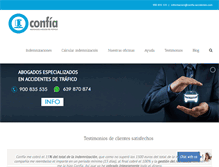 Tablet Screenshot of confia-accidentes.com